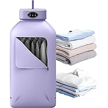 Portable Dryers for Apartment, Electric Clothes Drying Machine with LCD Touch Screen, 360  Circul Ation Drying and 2 Level Strong Adjustable, Intelligent Timing Design and Easy To Carry, For Home