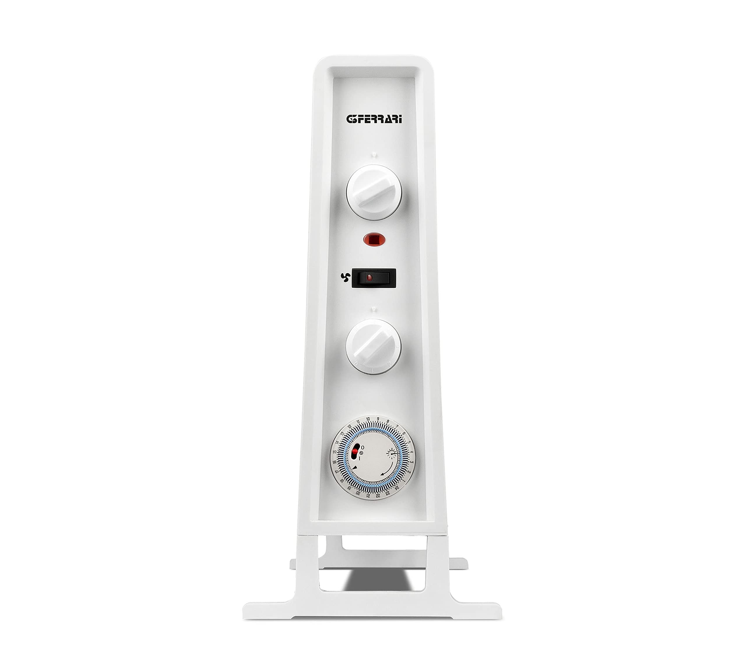 G3 Ferrari G60025 Termoconvettore Ventilato con Timer, 2000W, 3 Potenze, Programmabile, Bianco