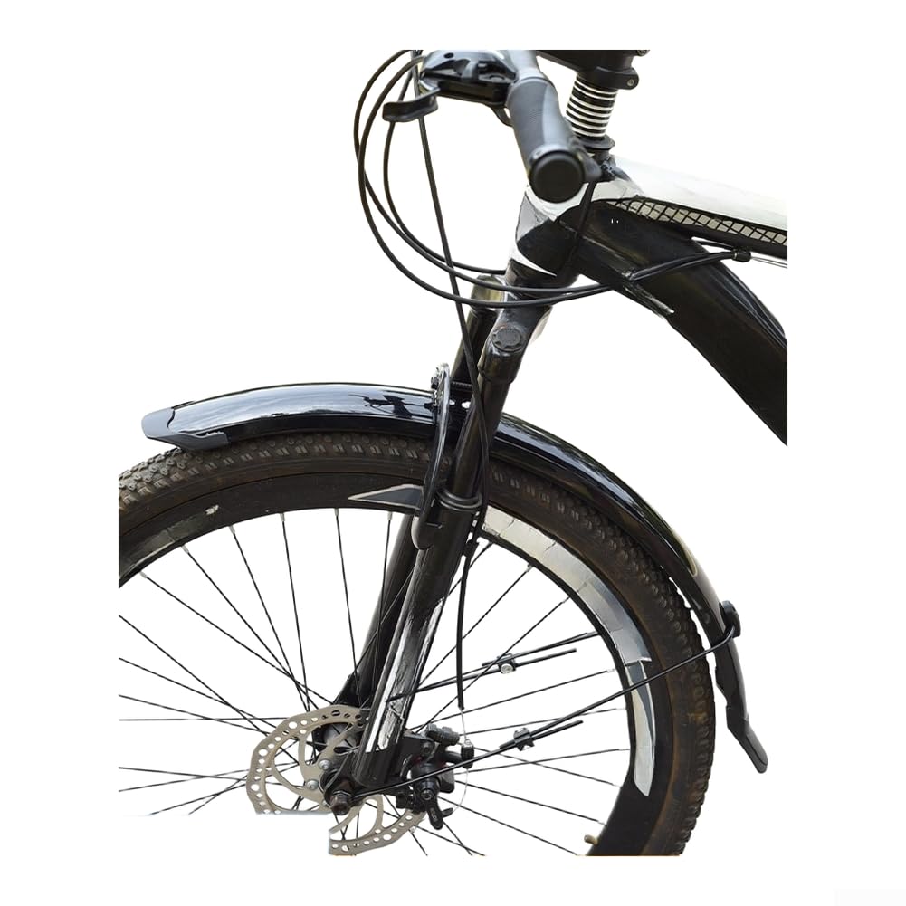 Copertura completa del parafango della bicicletta, plastica di ingegneria con Adj- | - Staffe metalliche affidabili, parapioggia per 26 e 27,5 pollici per accessori per mountain bike