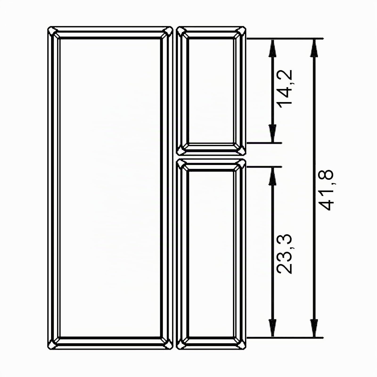 Orga-Box VII Besteckaufbewahrung 1126 x 474 mm basaltgrau