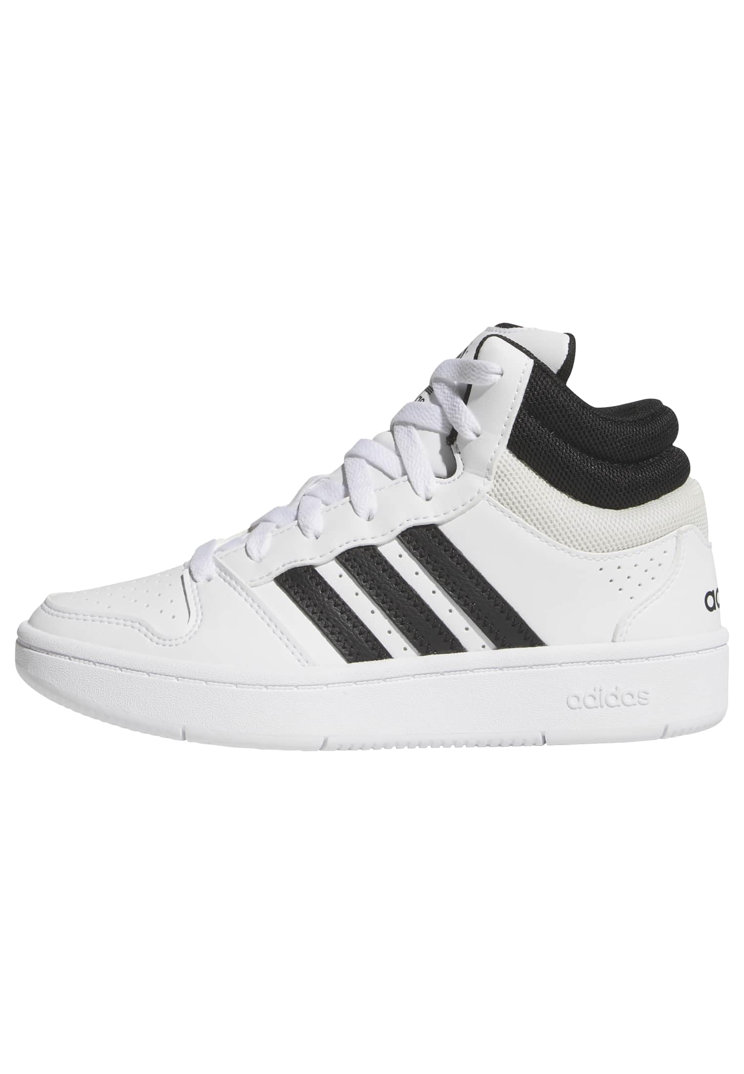 adidas Unisex Kids Hoops Mid Classic Shoes, FTWR White/Core Black/Orbit Grey, 4.5 UK