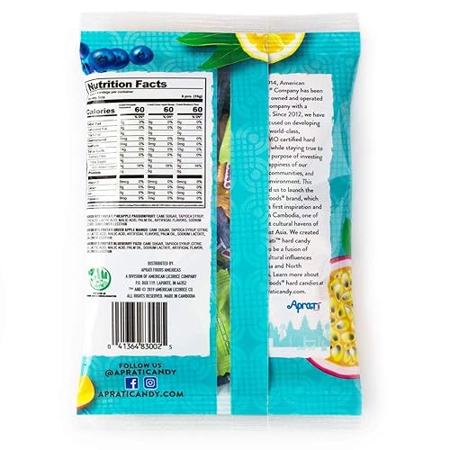Miniatura 4 de Frutati Hard Candy Variety Pack  Mango de manzana verde Pineapple Passionfruit y Blueberry Yuzu  No GMO  Envuelto individualmente  4 oz Bolsa 3