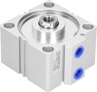 SDA80x20 Pneumatic Air Cylinder, Lightweight Single Action Aluminium Hardware Equipment for Manipulators and Various Clamping Devices