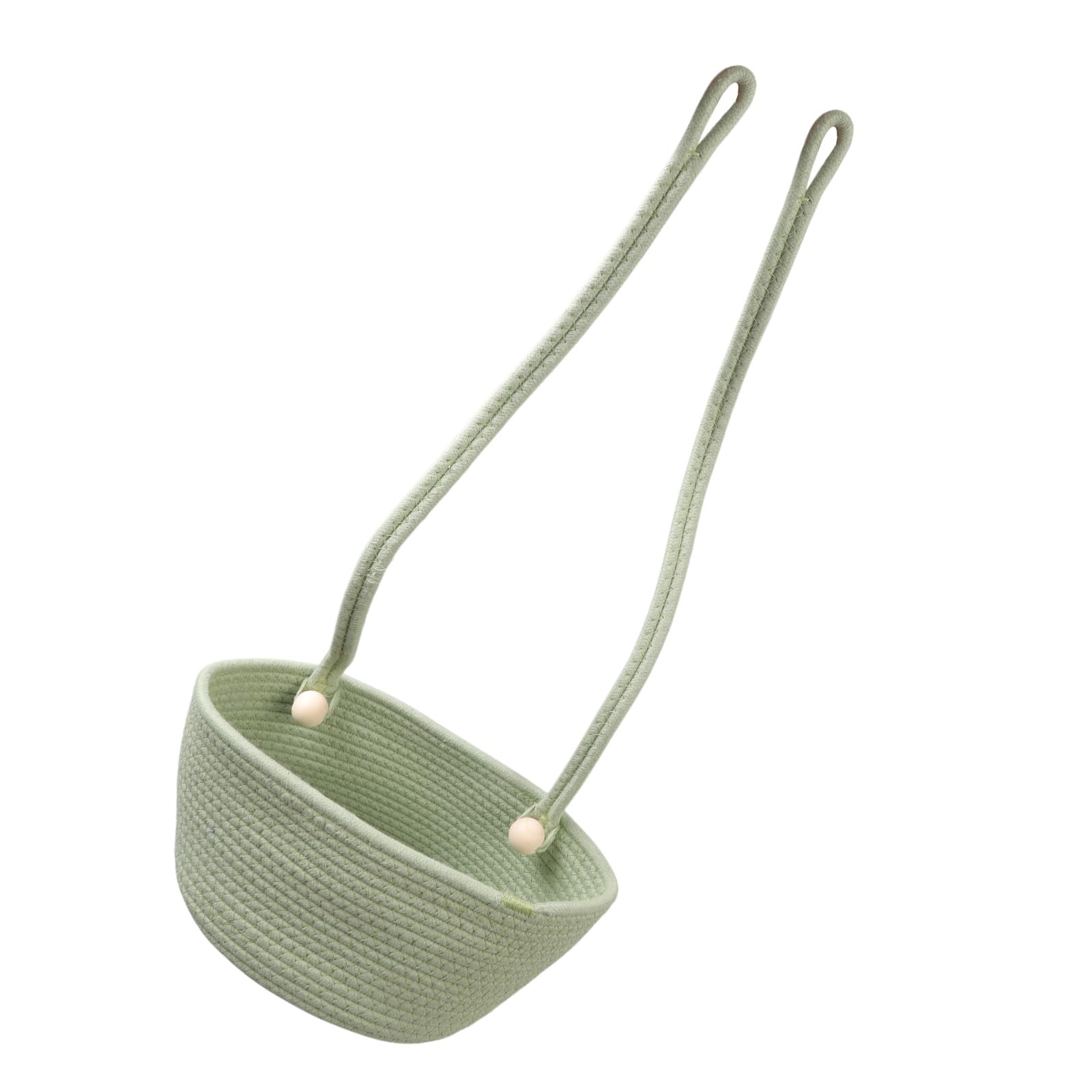 Alksubbm Spacious Hanging Nursery Organiser Baby Crib Storage Basket for Essential Diapers Toy Portable Lightweight Design Nursery Basket
