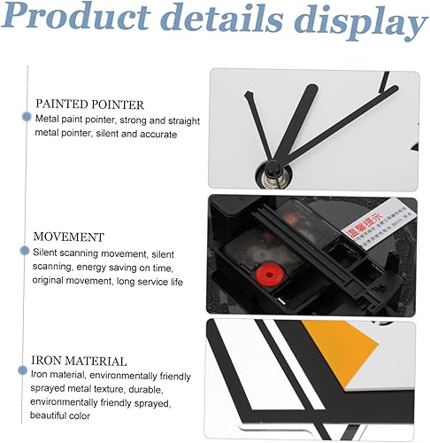 Miniatura 3 de VOSAREA 2pcs Wall Clock Hanging Wall Swinging Tail Clock Wall Decorative Modern Wall Decor Decorative Clock Reloj De Pared Digital Trendy Decor