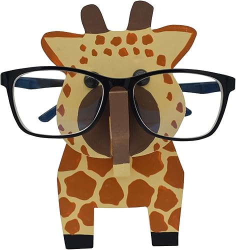 Vista 2 de VIPbuy Soporte creativo para lentes, rompecabezas de madera 3D, soporte de lentes de animales, decoración de escritorio de oficina en casa, regalo