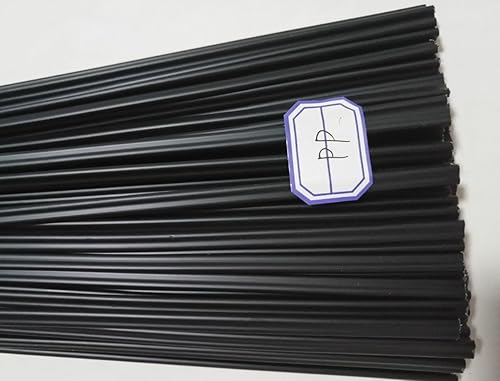 20pcs negro PP Varillas de soldadura de plástico PP electrodo de soldador para coche parachoques cochecoche deflectorbatería carshellPP tanque de