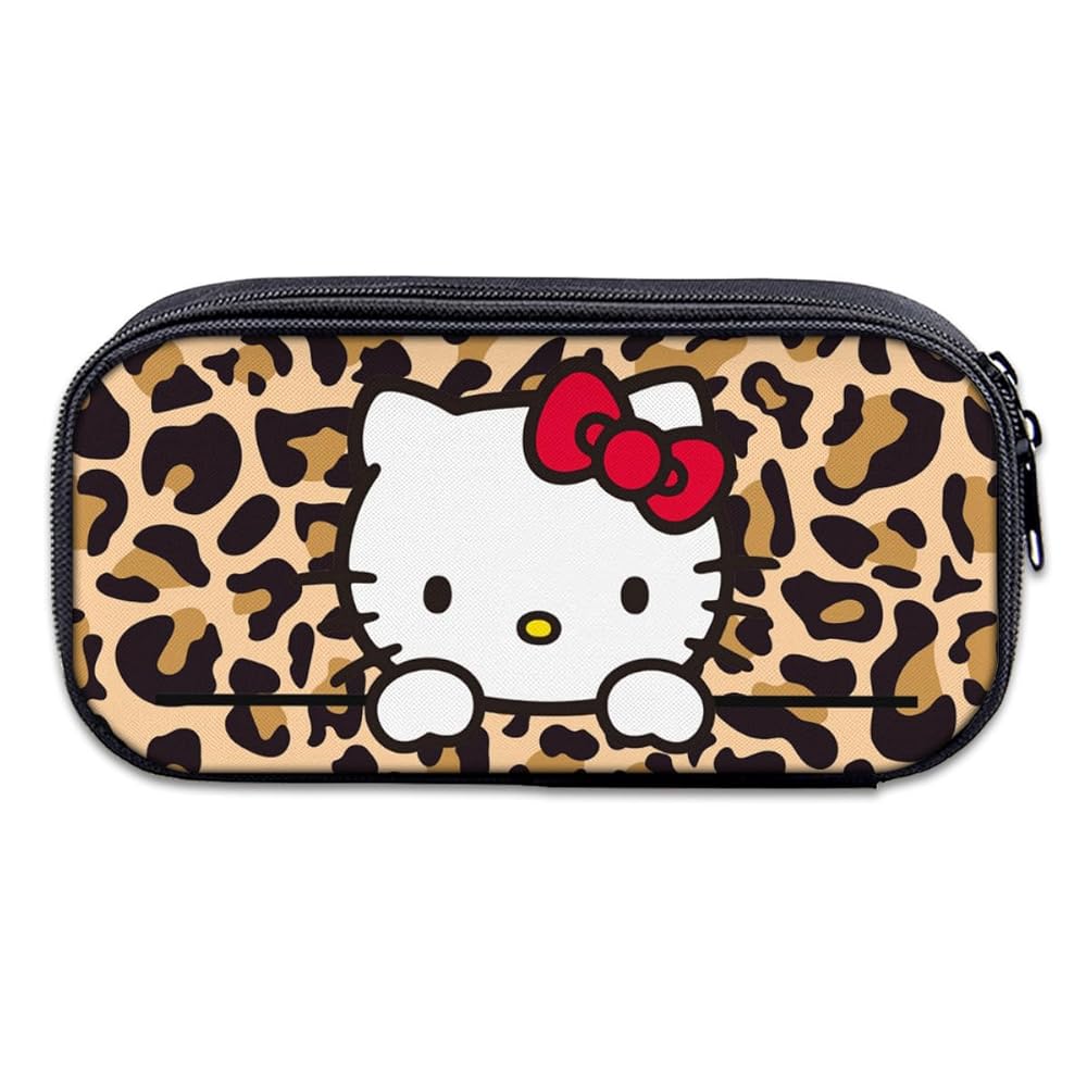 Amazon.co.jp: ペンケース ハローキティ 豹柄 ヒョウ 紋 筆箱 ふ
