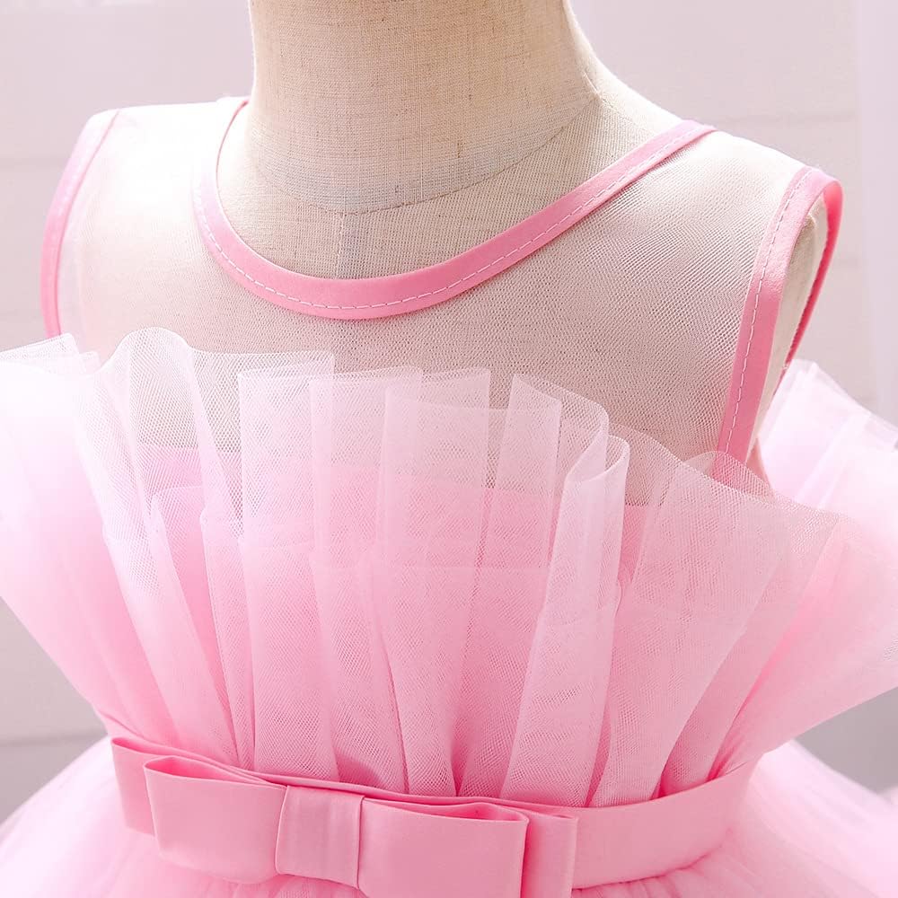 Toddler Flower Girl Wedding Guest Dress Baby Girls Formal Ruffle Tutu Tulle Dresses Birthday Party Ball Gown - Image 5