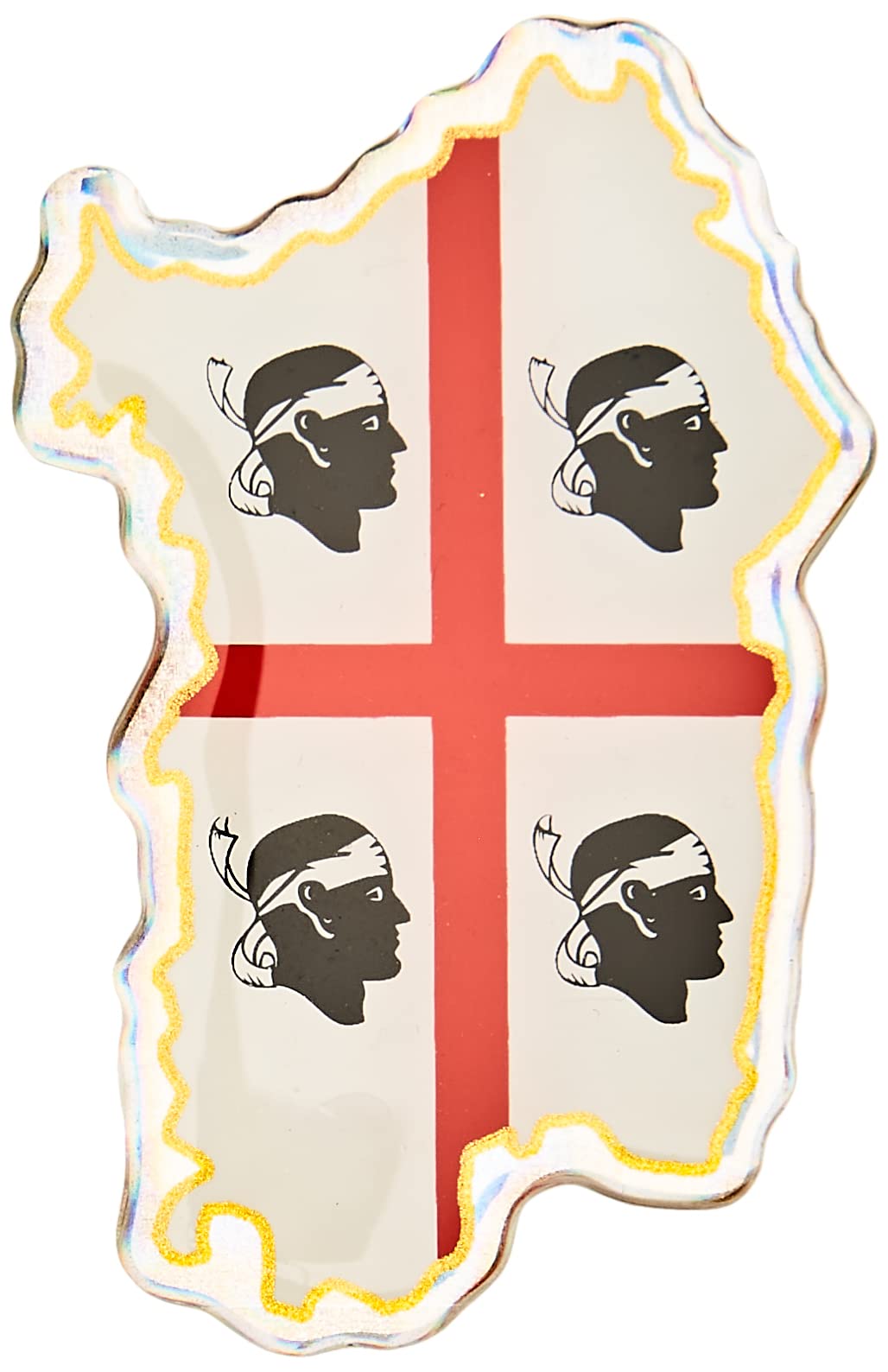 4R Quattroerre.it 32132 3D Sticker Sardinia Sticker HQ 44 x 68 mm