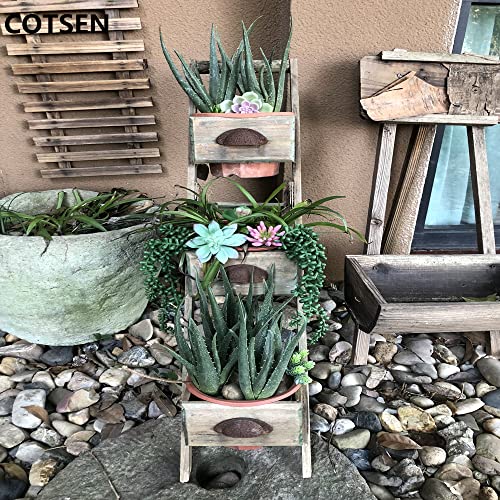 Cotsen 2 Pcs Large Artificial Succulents Artificial Aloe Plant Fake Succulents Artificial Succulents Unpotted Used For Garden Office Home Indoor Outdoor Decoration #TOP4