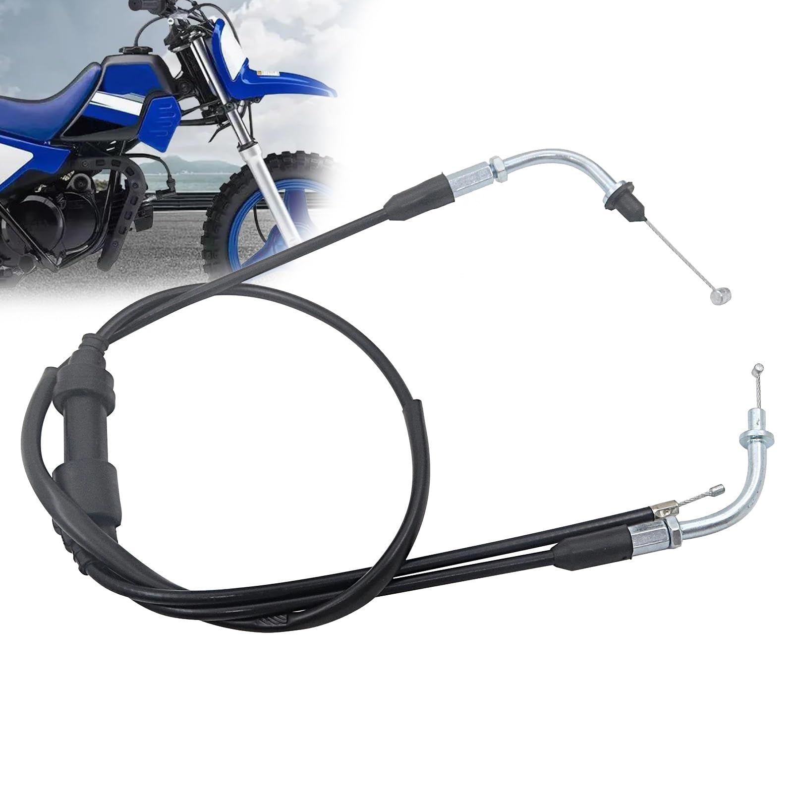 Câble d'accélérateur de moto pour PW80 robuste en acier renforcé - 5