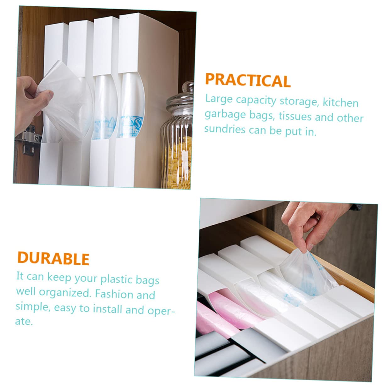 TOPBATHY 6 Piezas Bolsa De Almacenamiento Caja De Almacenamiento Organizador Pañal Bolsa De Basura Dispensador Bolsa De Caca Bolsas De Basura Exteriores Bolsa De Basura Soporte De