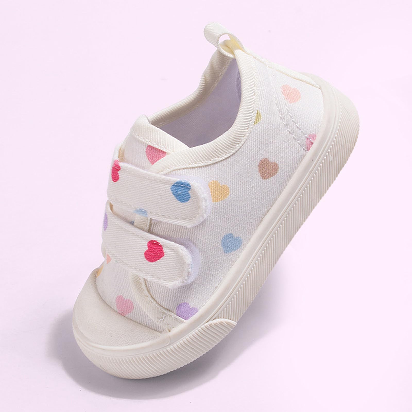 Zapatilla Niña Goma Zapatillas Niña Punta Resistente Casual Lona Deslizar Antideslizante Ligero Cómodo Cada Día Caminar Jugar Sneakers Primavera Trainers