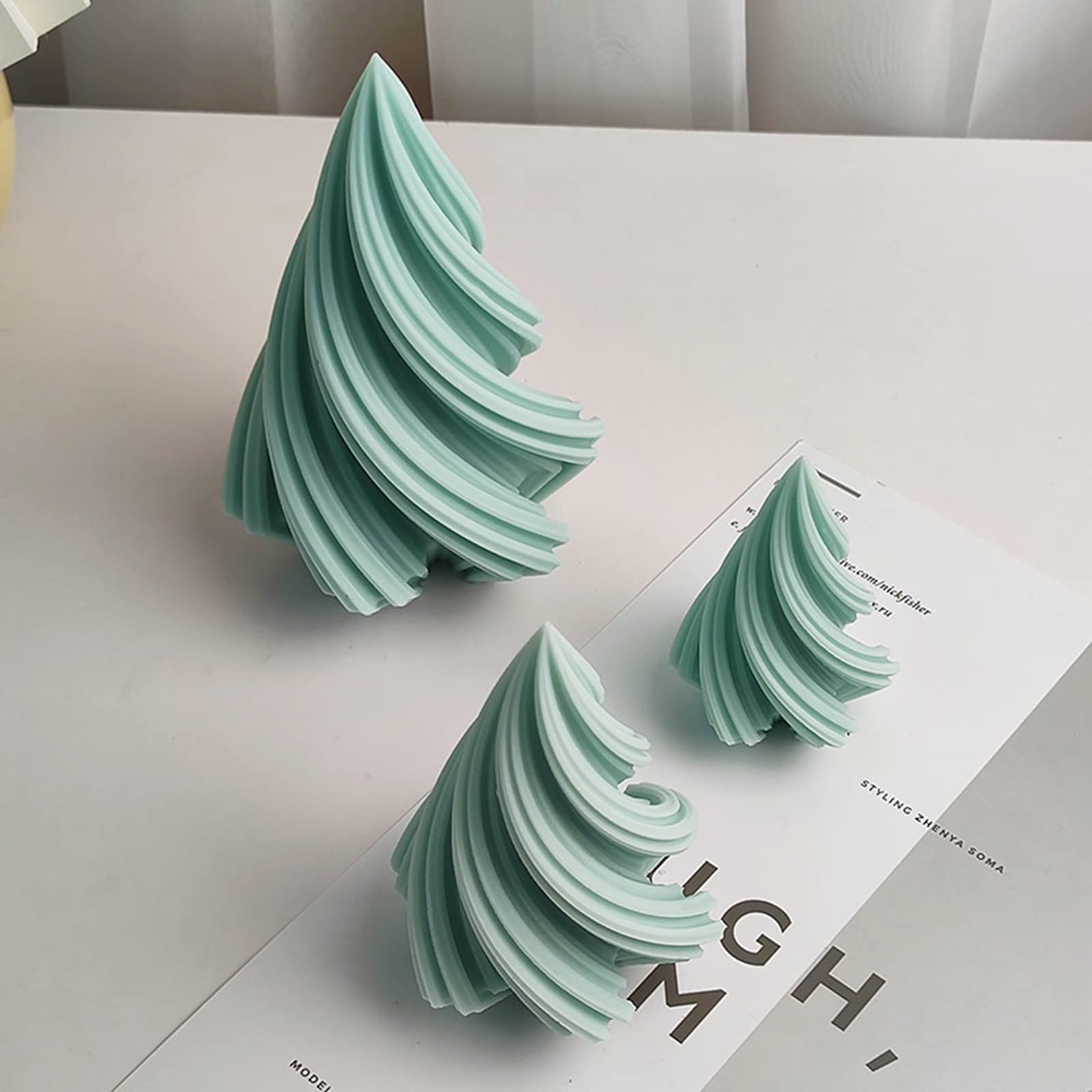 Molde de silicona de cristal cónico para velas geométricas, hecho a mano de resina/jabón, suministros de manualidades, decoración del hogar, silicona para velas de jabón