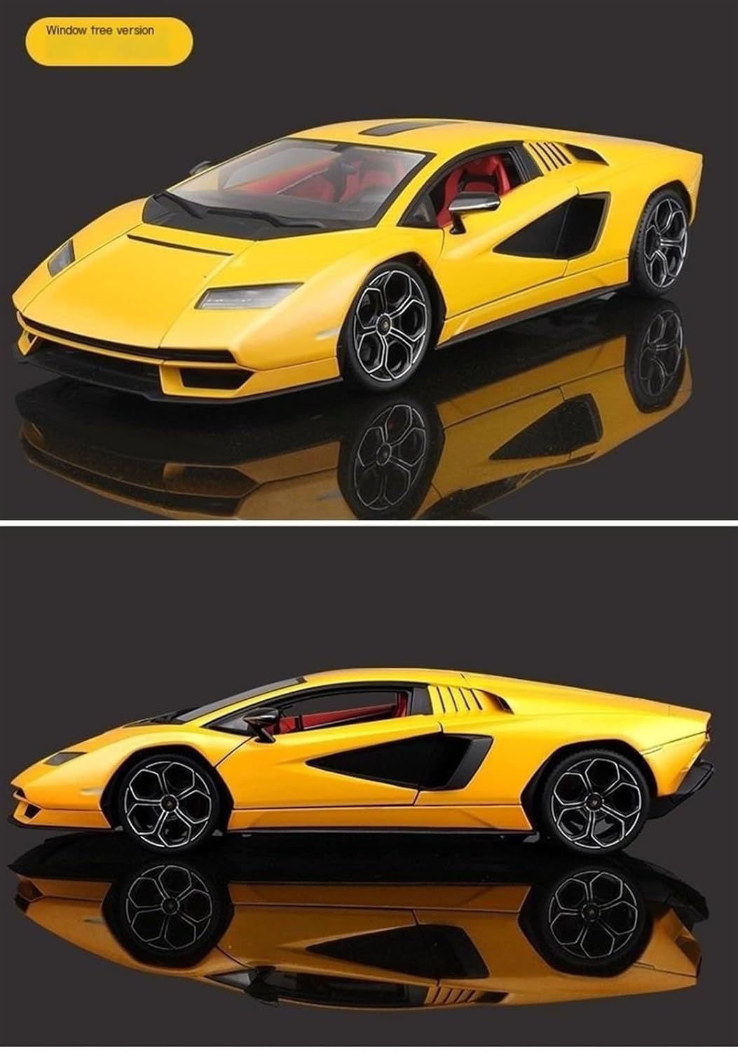 1:18 LPI 800 4 White Alloy Car Model(LP640 Metal Orange)