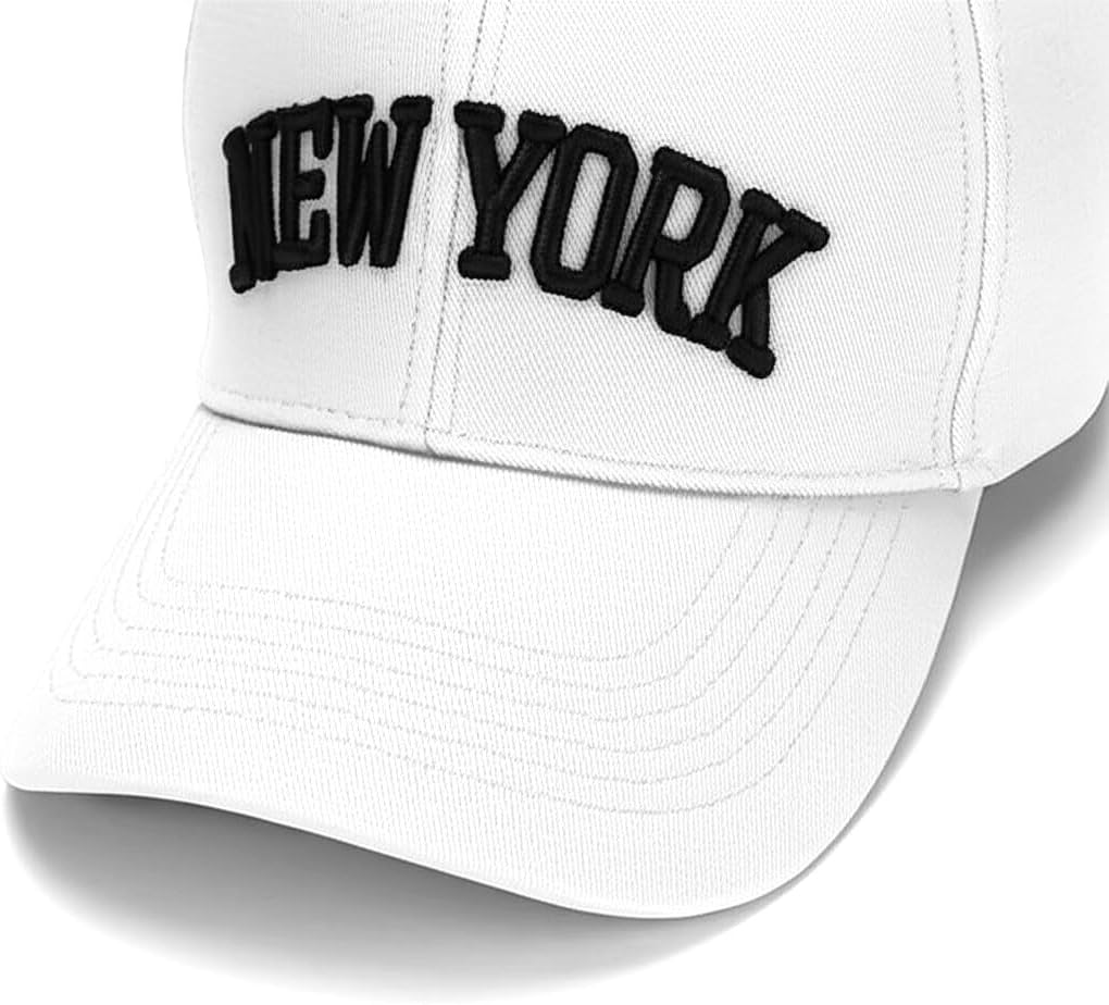 Classic Baseball Cap New York Embroidery 100% Cotton Adjustable Dad Hat Men and Women - Image 7