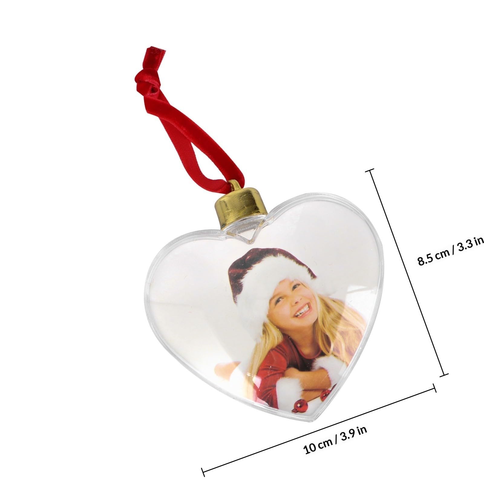 6 Pezzi Decorazioni Fotografiche Sospese in Plastica Bianco per Decorazione Casa e Feste, Ornamenti DIY a Forma di Ciondolo per Atmosfera Accogliente