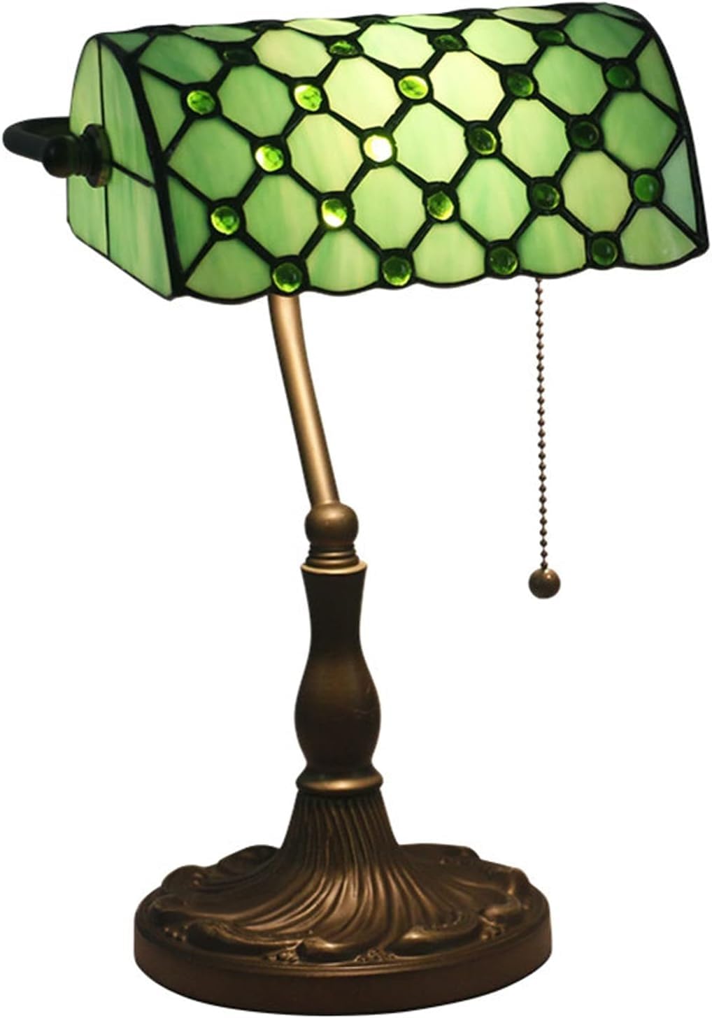 Table Lamp Bankers Green Restaurant Light for Tiffany Banker Desk Lamps(11)