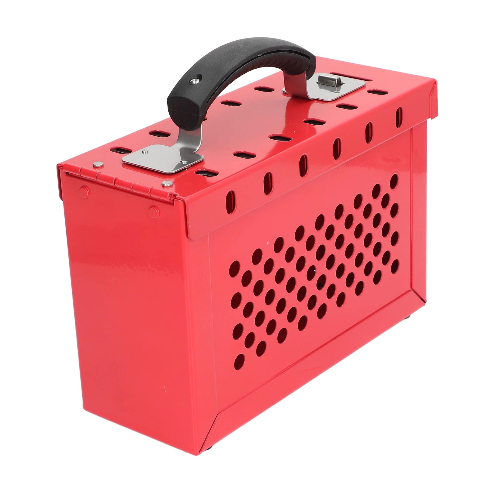 Sicherheit Vorhängeschloss Lockout Tagout Station, 12 Schlösser Management Box Loto Box Stahlplatte Rot