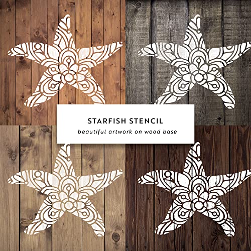 Starfish Stencil - Reusable Stencils For Painting - Create Diy Starfish Crafts And Projects #TOP7