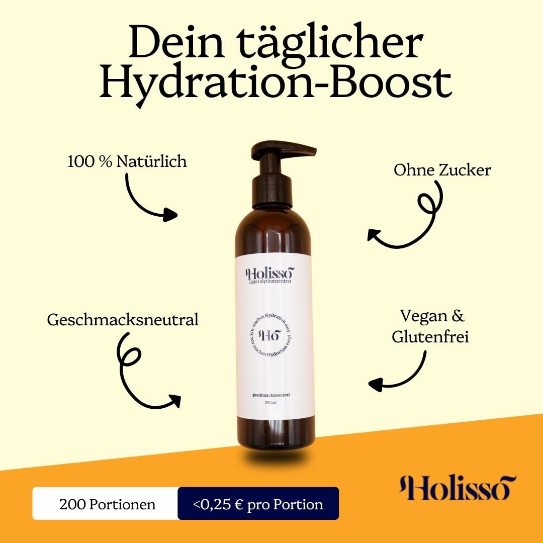 Mineralien für Leitungswasser [100 % Natürlich & Ohne Zusätze] – Flüssige Elektrolyte zur Hydration – Hochdosiert mit Magnesium, Kalium, Natrium & Chlorid – 200+ Portionen – Made in EU