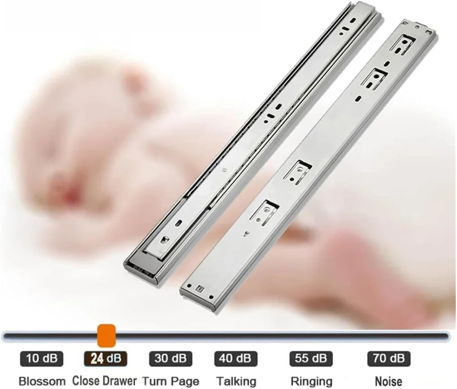 Full Extension Drawer Slides 5Pair 22Inch Soft Close Full Extension Drawer Slides Side Mount