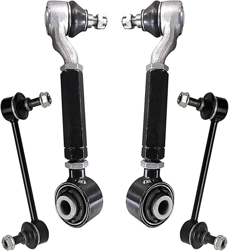Miniatura 146 de Detroit Axle - Kit de brazos de control delanteros de 4 piezas para Nissan Cube 2009-2014, Nissan Versa 2007-2012 2 brazos de control inferiores con