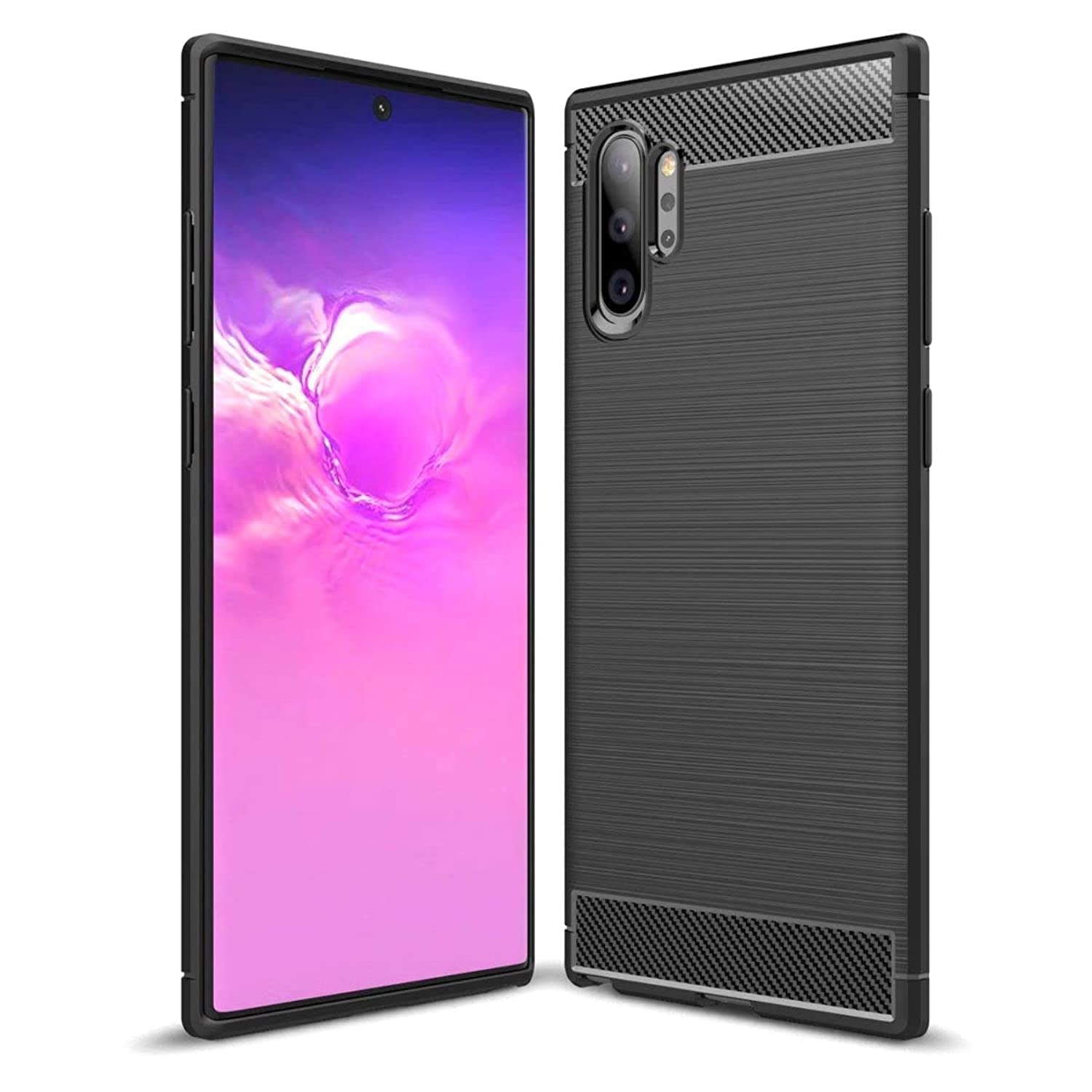 MYLBOO Case for Samsung Galaxy Note 10+ Plus/Pro/5G case,Galaxy Note 10 Pro case Ultra-Thin Lightweight Carbon Fiber Design Flexible Soft TPU case for Galaxy Note 10 Pro