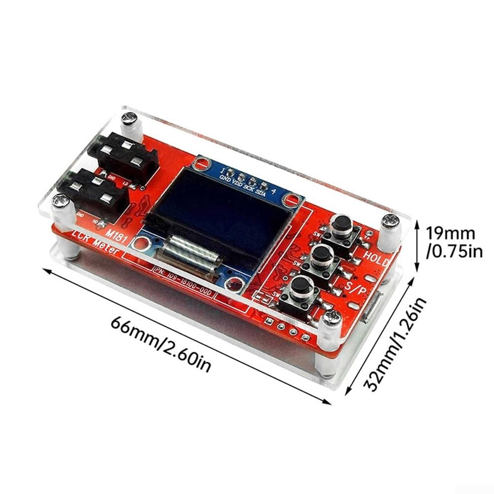 Diy LCR für Brücken-Test-Kit mit USB-Datenausgang und HD-LCD-Bildschirm für Elektriker, elektronische Messung und Schaltungsanalyse