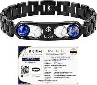 Libra Zodiac Metal Bracelet for Man (तुला राशि)