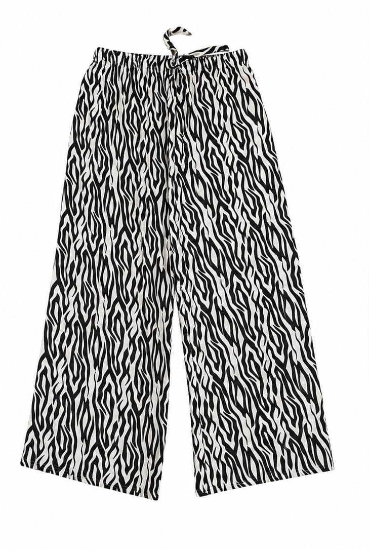 Womens Palazzo Pant Black and White-picture-42