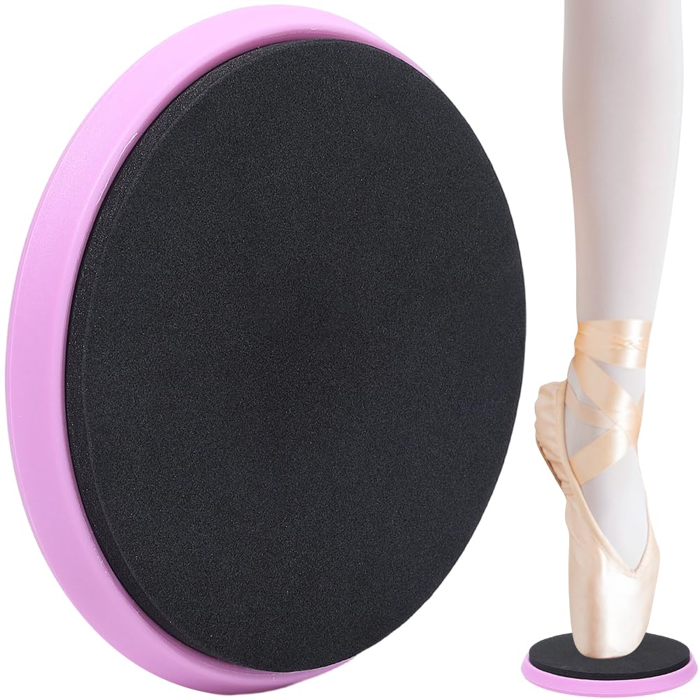 CREATCABIN Ballet Turning Disc for Dancers Turn Disc for Dancing Ballet Spinner Disk Dancing Spinner Disk Pirouette Training Equipment Balance Skating Portable for Dancers Ice Skaters Gymnasts Pink