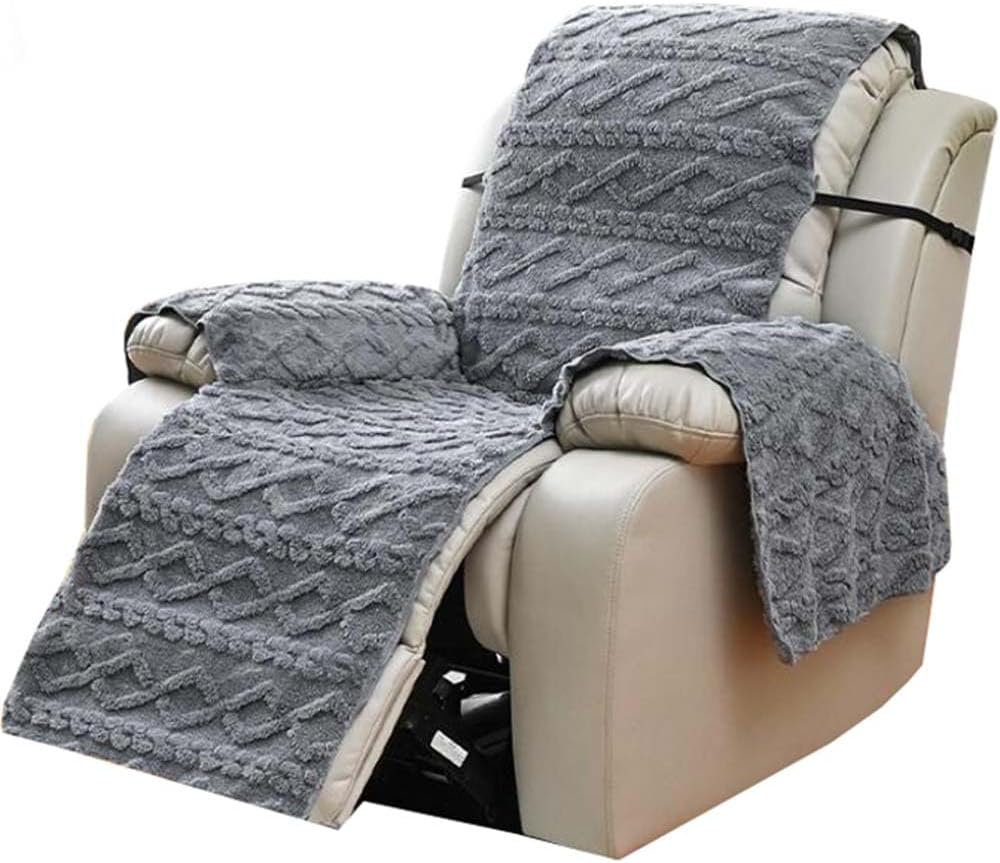 MeRcri Velvet Reclining Chair Slipcovers, for Recliners