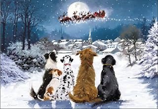 Caltime Traditional Advent Calendar, Night Before Christmas with Envelope