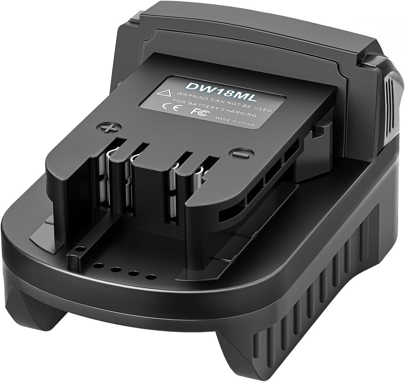 aikeec Battery Adapter Compatible with De-Walt to Compatible with Milwaukee,18 20V Lithium Battery Converter for 18 V Cordless Power Tool (Tool only)