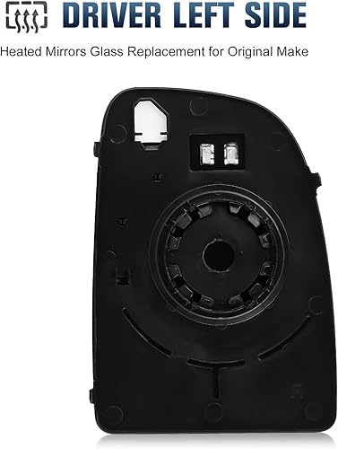 Miniatura 5 de Espejo lateral del conductor para Ram Promaster 1500  2500  3500  3500 2014  2021 con calefacción, espejo de remolque con placa de respaldo de