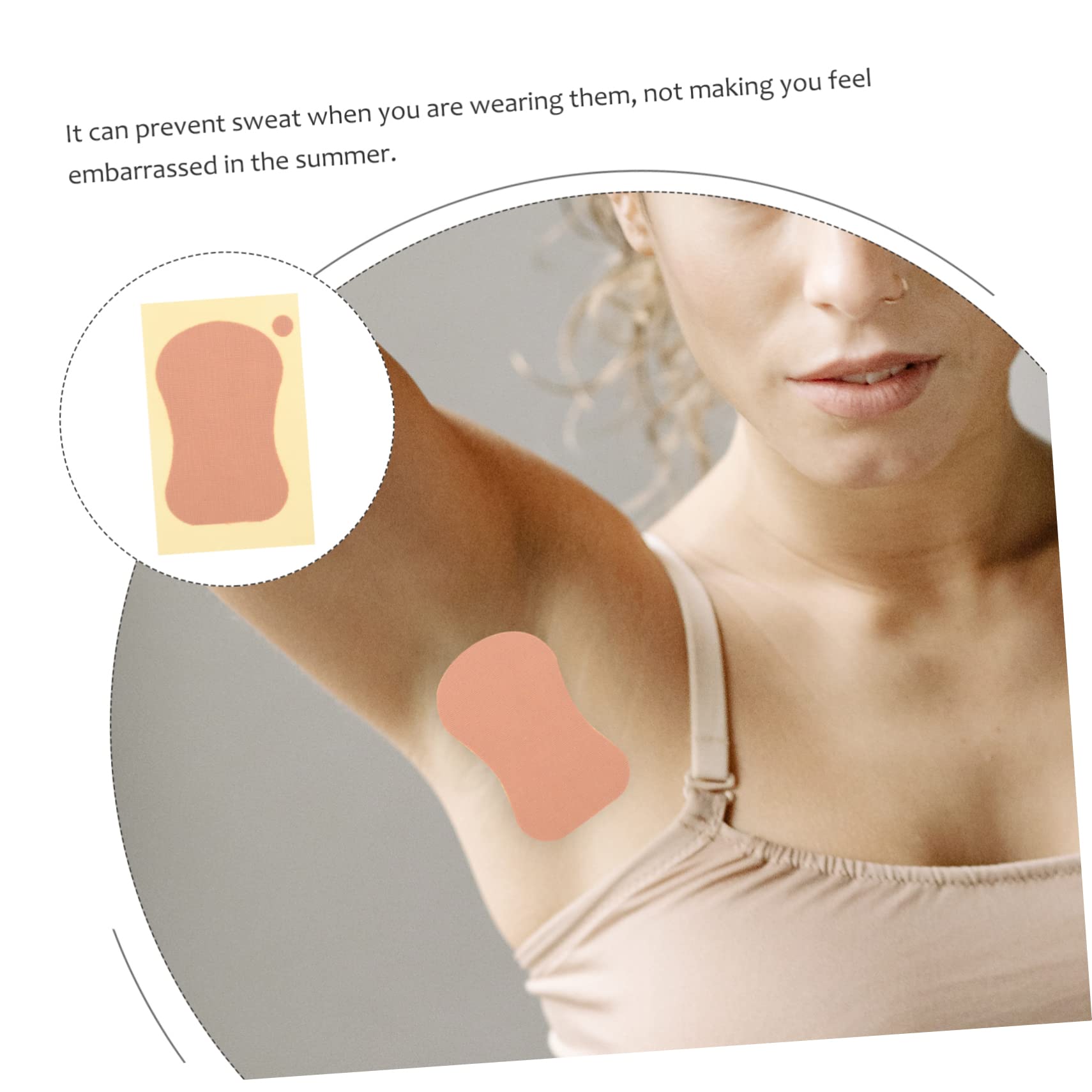 minkissy Discreet Armpit Shield Pads Underarm Sweat Absorbent Pads for Women Men No More Stains