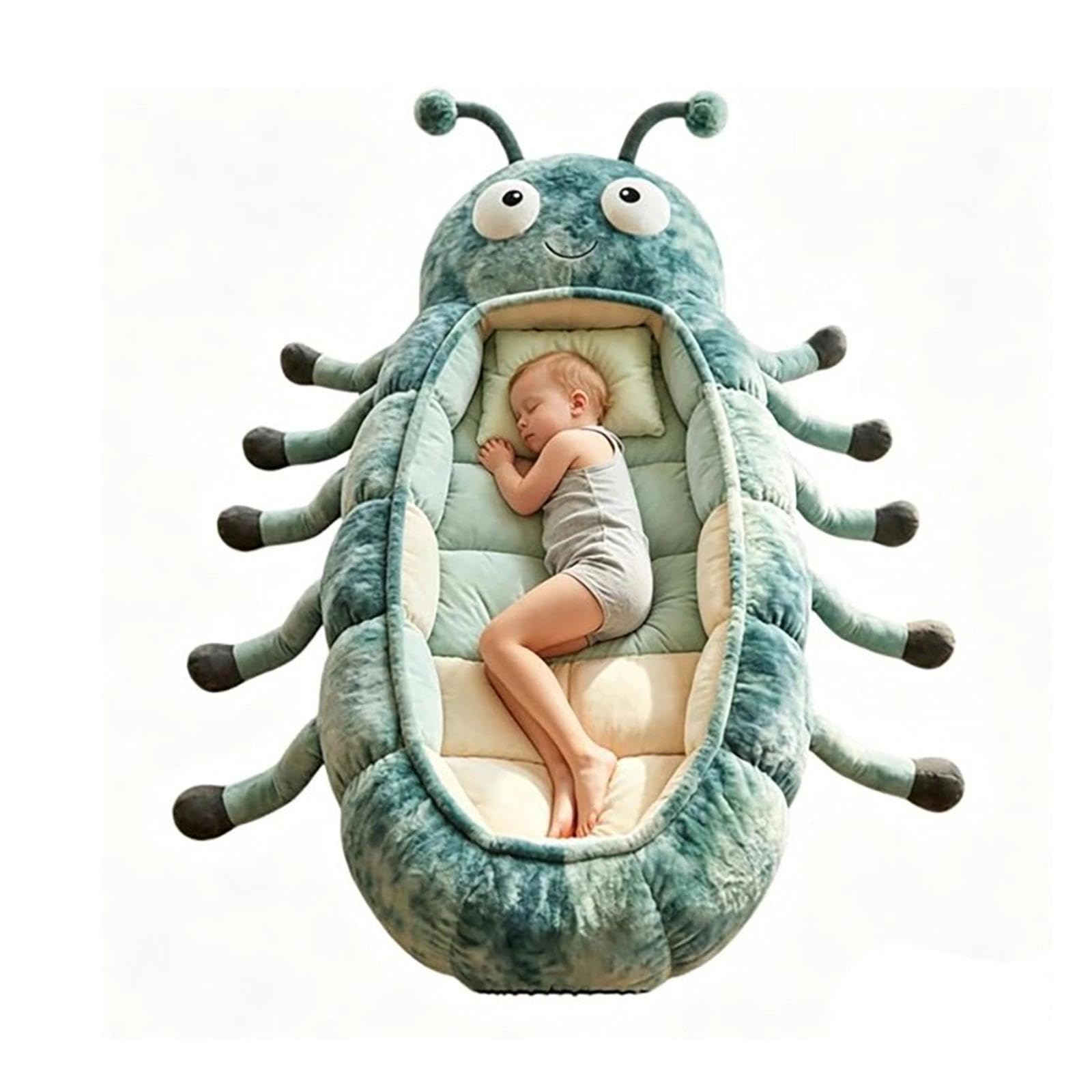 Sacco A Pelo A Forma Di Bruco,hugging Caterpillar Sleeping Bags,plush Cocoon Sleeping Bag With Pull Cord,hugging Caterpillar Sleeping Bags – Plush Cocoon Full-body Lounger
