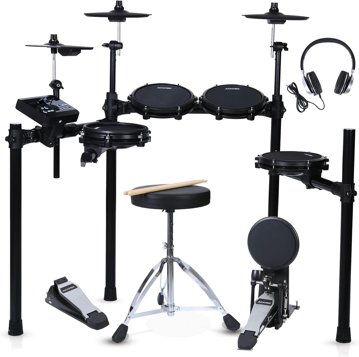 AODSK Electric Drum Set,Electric Drum Kit for Adults