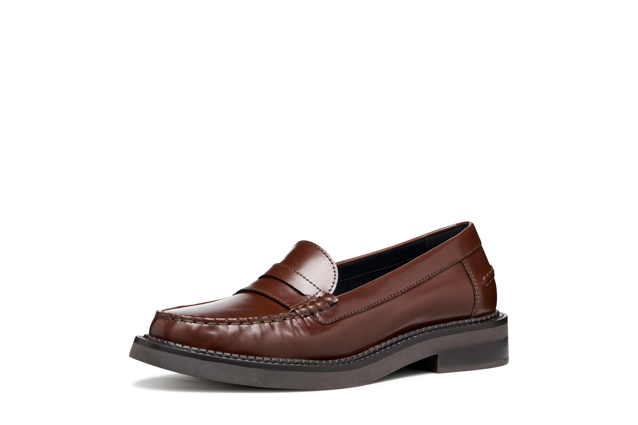 Geox Womens Dserilda Loafer, Brown, 2.5 UK