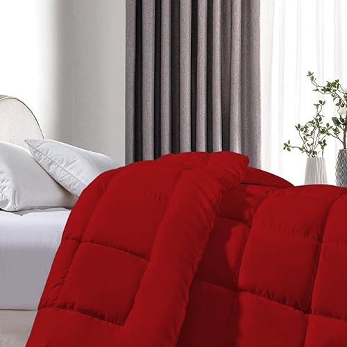 Miniatura 7 de 1 edredón cosido en caja 100  algodón egipcio tamaño King extragrande edredón blanco ultra suave acolchado de plumón alternativo de 500 GSM relleno