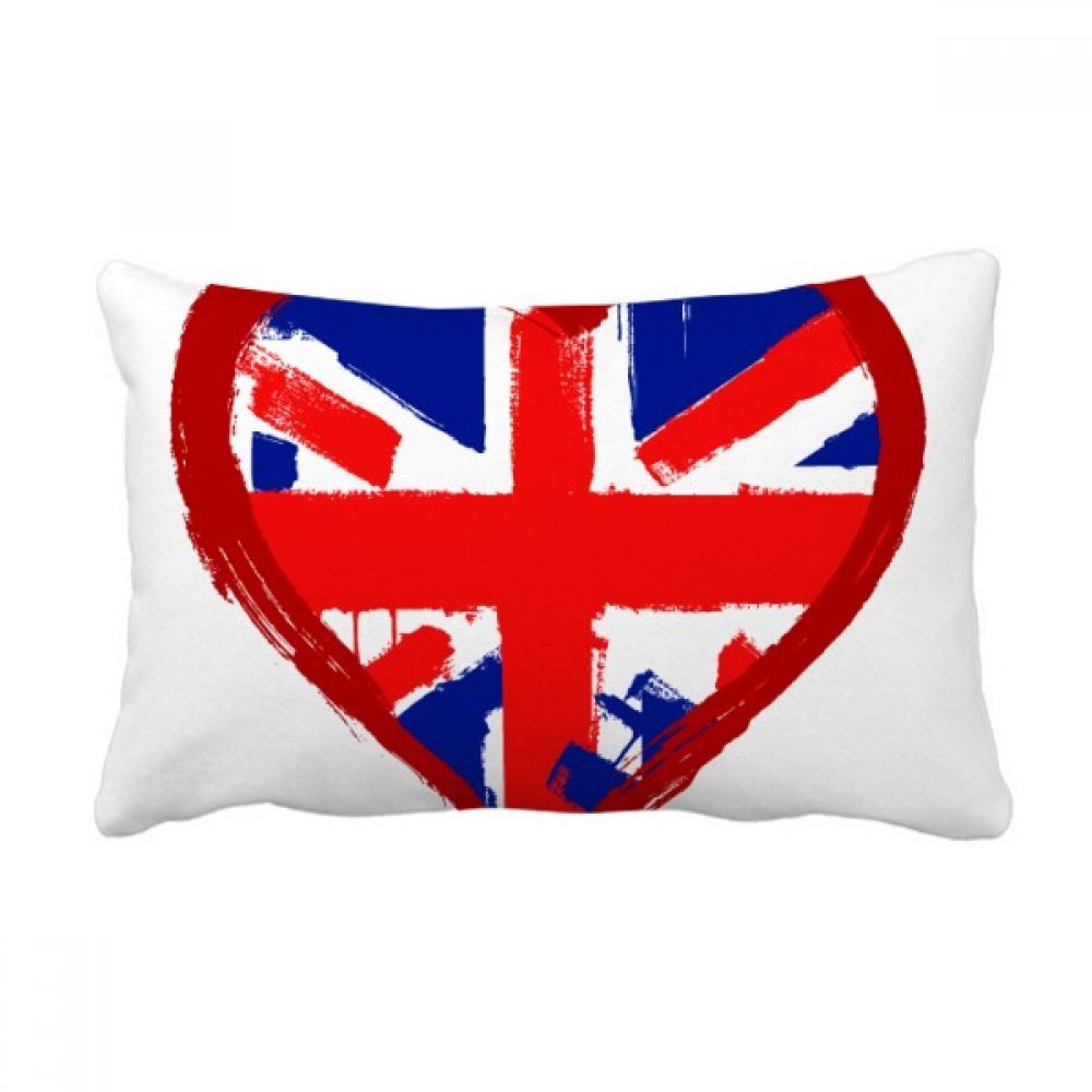 Coussin oreiller lombaire Landmark Royaume-Uni multicolore 16x24 pouces décoratif pour canapé