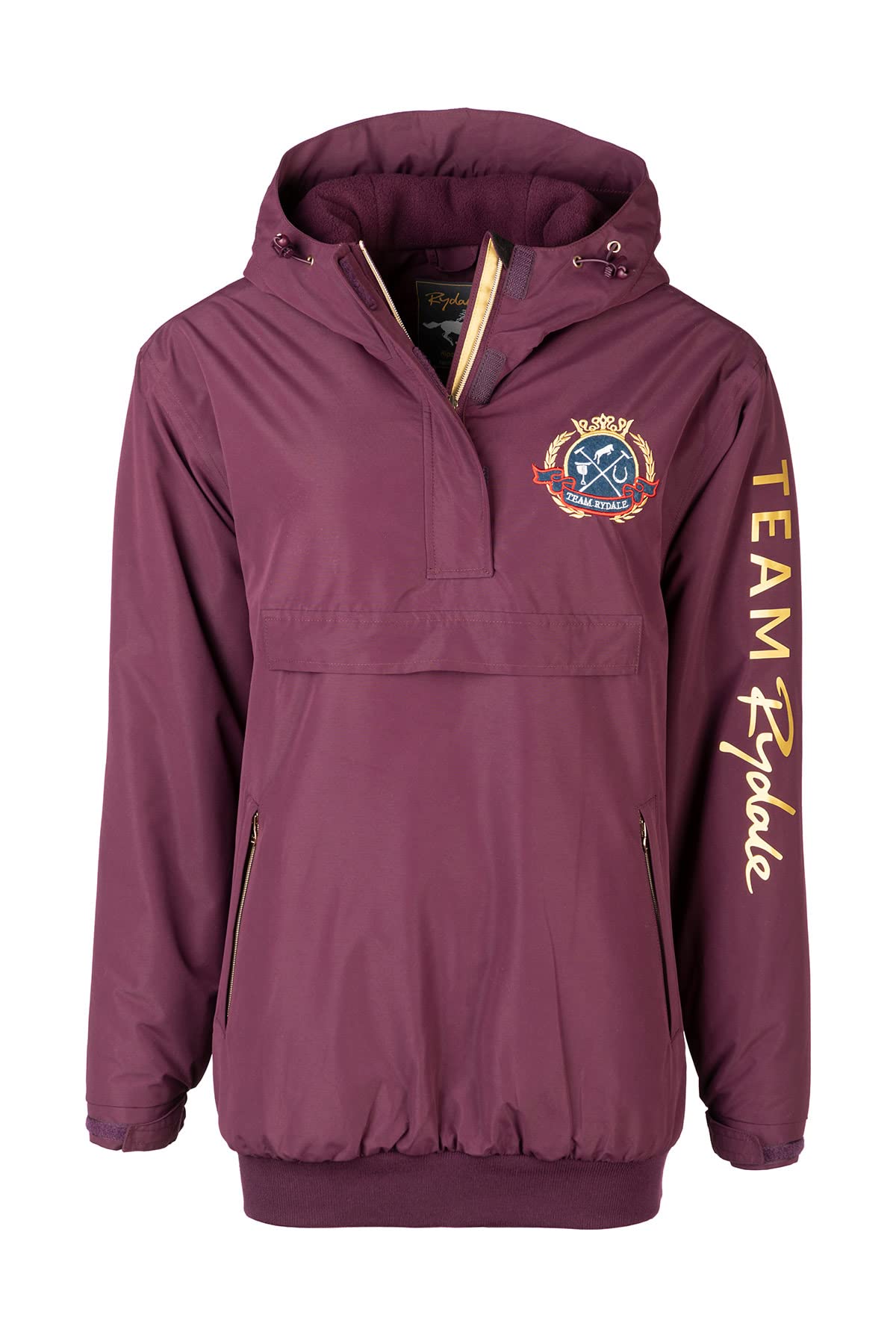 Rydale Women's Dark Berry Waterproof Fleece Lined Smock Overhead Smocks Jacket Emblem 3 Colours (As8, Numeric, Numeric_14, Regular, Regular, )