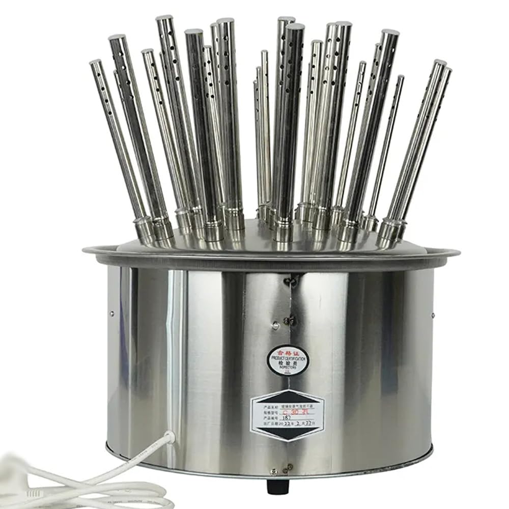 Essiccatore per vetreria da laboratorio, temperatura regolabile 40-120°C, rack di asciugatura a flusso d'aria, 12/20/30 fori, asciugatura rapida per provette e bicchieri, 8-10 minuti