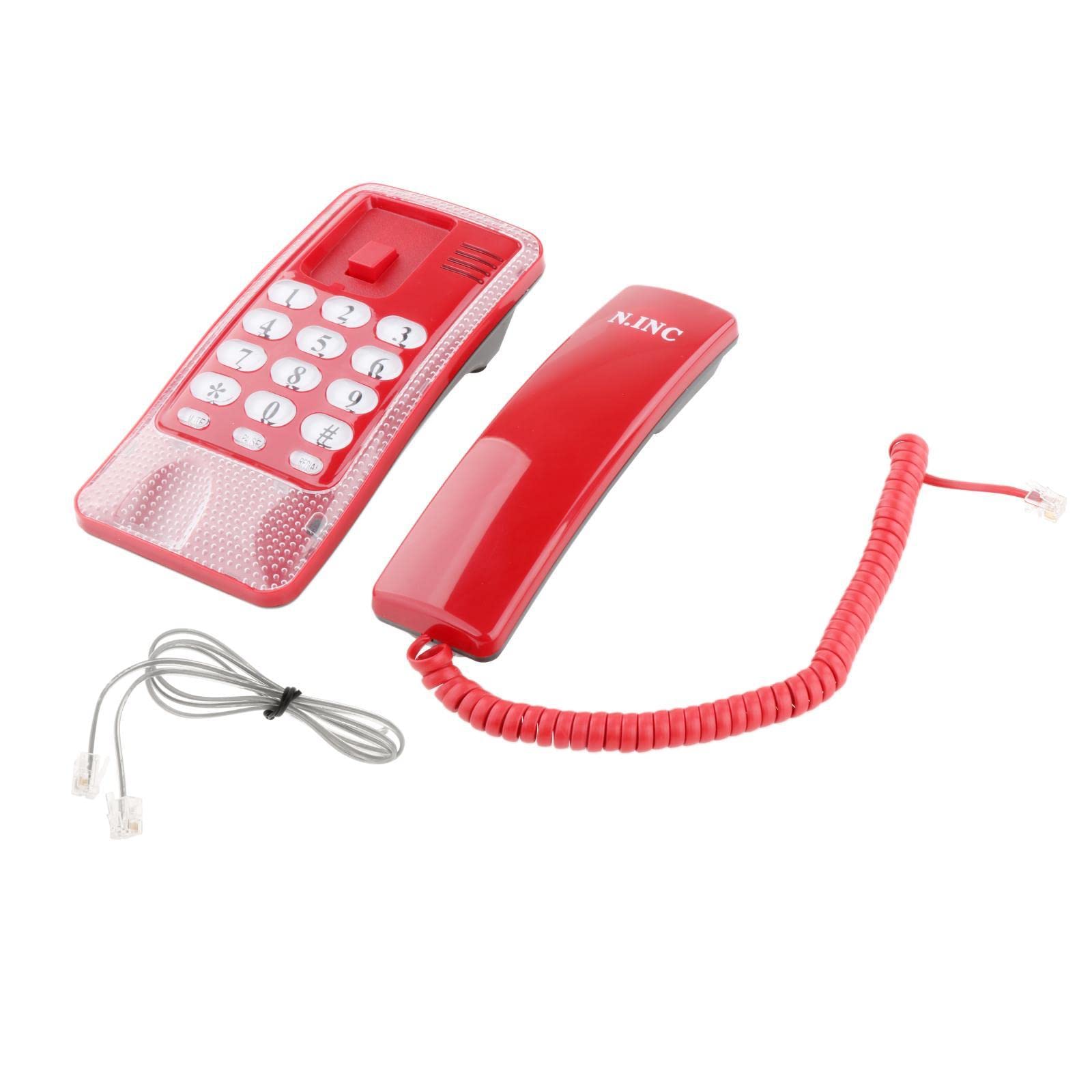 CALANDIS™ Mini Wall Phone Corded Powered by Telephone Line for Hotel Family Red | Corded Telephones | Home Telephones & Accessories-image-31