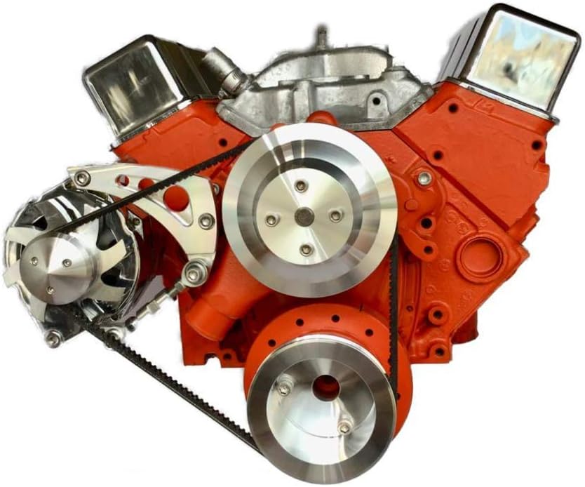 Small Block Chevy Alternator Bracket Mid Mount New Circle SBC LWP 350