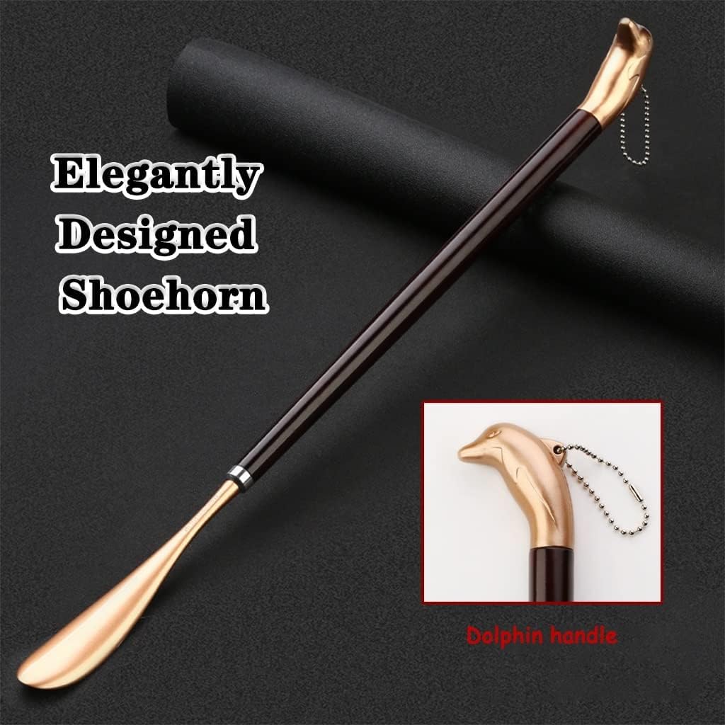 Cucchiaio for scarpe da uomo Calzascarpe extra lungo con manico a(Gold)