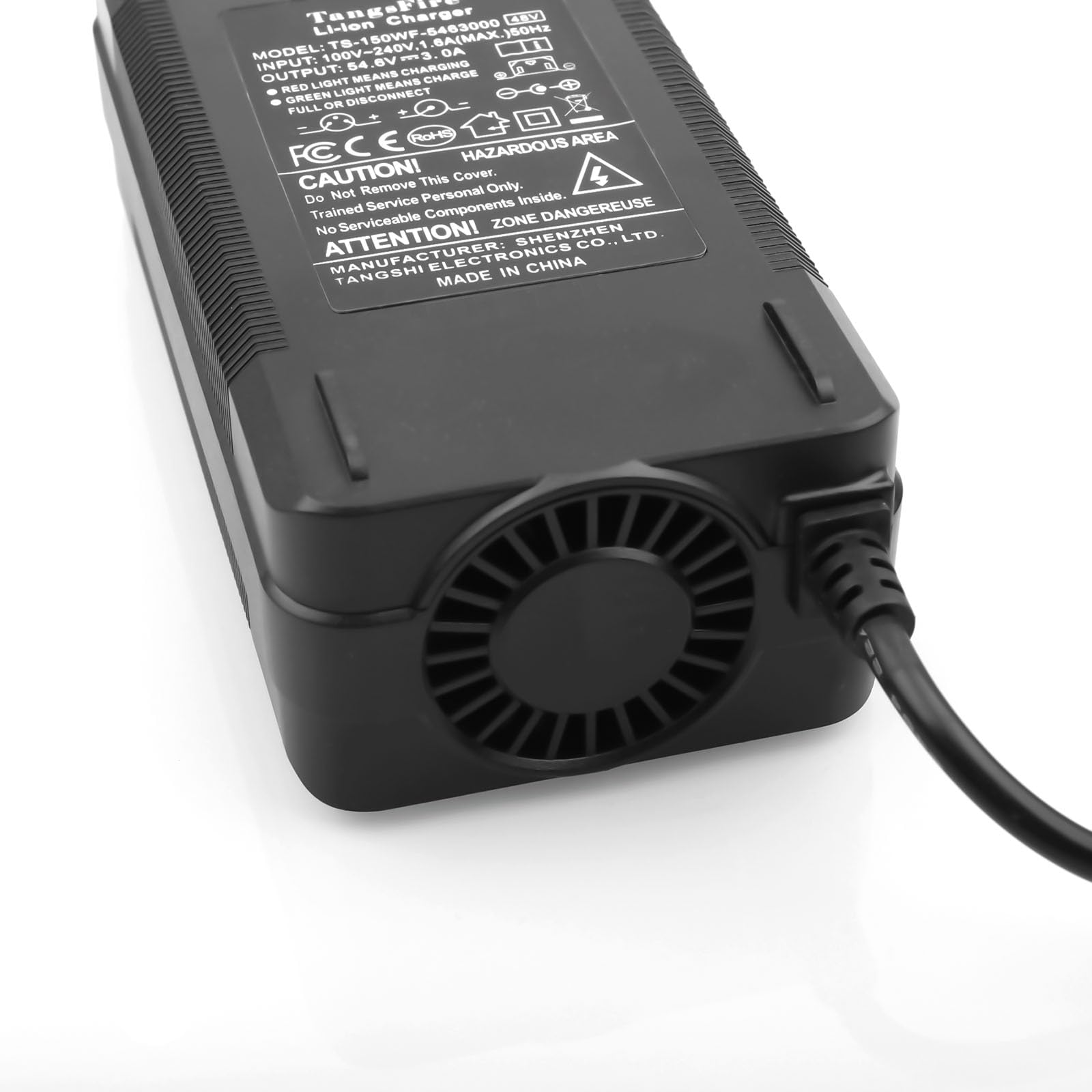 Caricatore per batteria da 54,6 V Caricatore della batteria 48V al litio Caricabatteria per Bici elettrica Scooter Gx16 Connettore