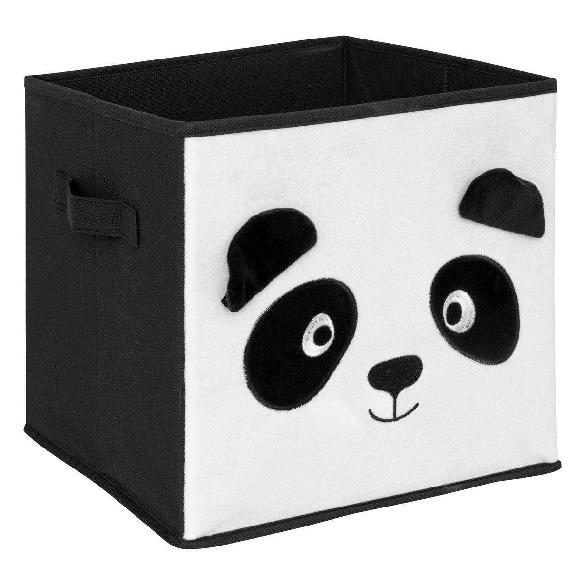 Atmosphera Joey Panda pudełko do przechowywania, czarno-biały, 29 x 29 cm